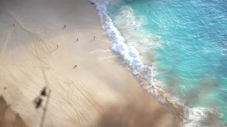 Birds-Eye-View-of-a-Tropical-Beach