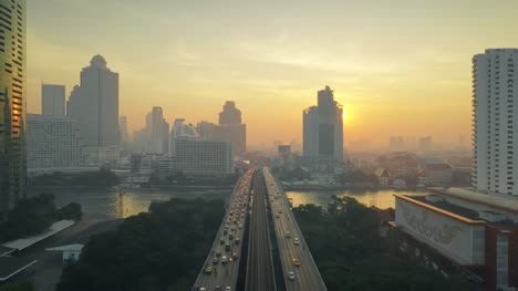 Flying-Along-Taksin-Bridge