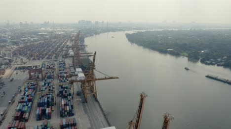 Container-Port-Cranes-by-River