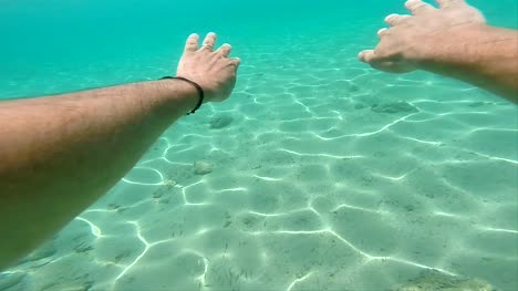 Swimming-Underwater-Slow-Motion-POV