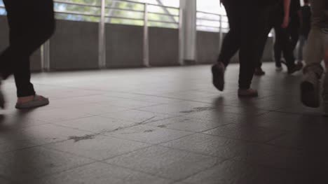 Commuter-and-Pedestrian-Feet-Walking